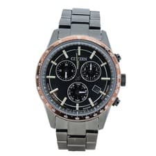 Citizen BL5495 72E Watch Timepiece Stainless Steel Band Black Dial Genuine