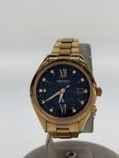 Seiko Solar Analog Watch Black 1B35-0AM0 Brand