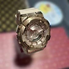 CASIO GM-S110PG G-SHOCK Metal Watch Pink Gold Bezel Fashion Ladies
