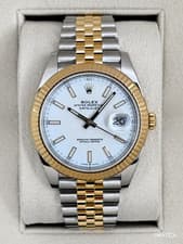 2022 Rolex Datejust 41mm 126333 Two-Tone Jubilee White Dial