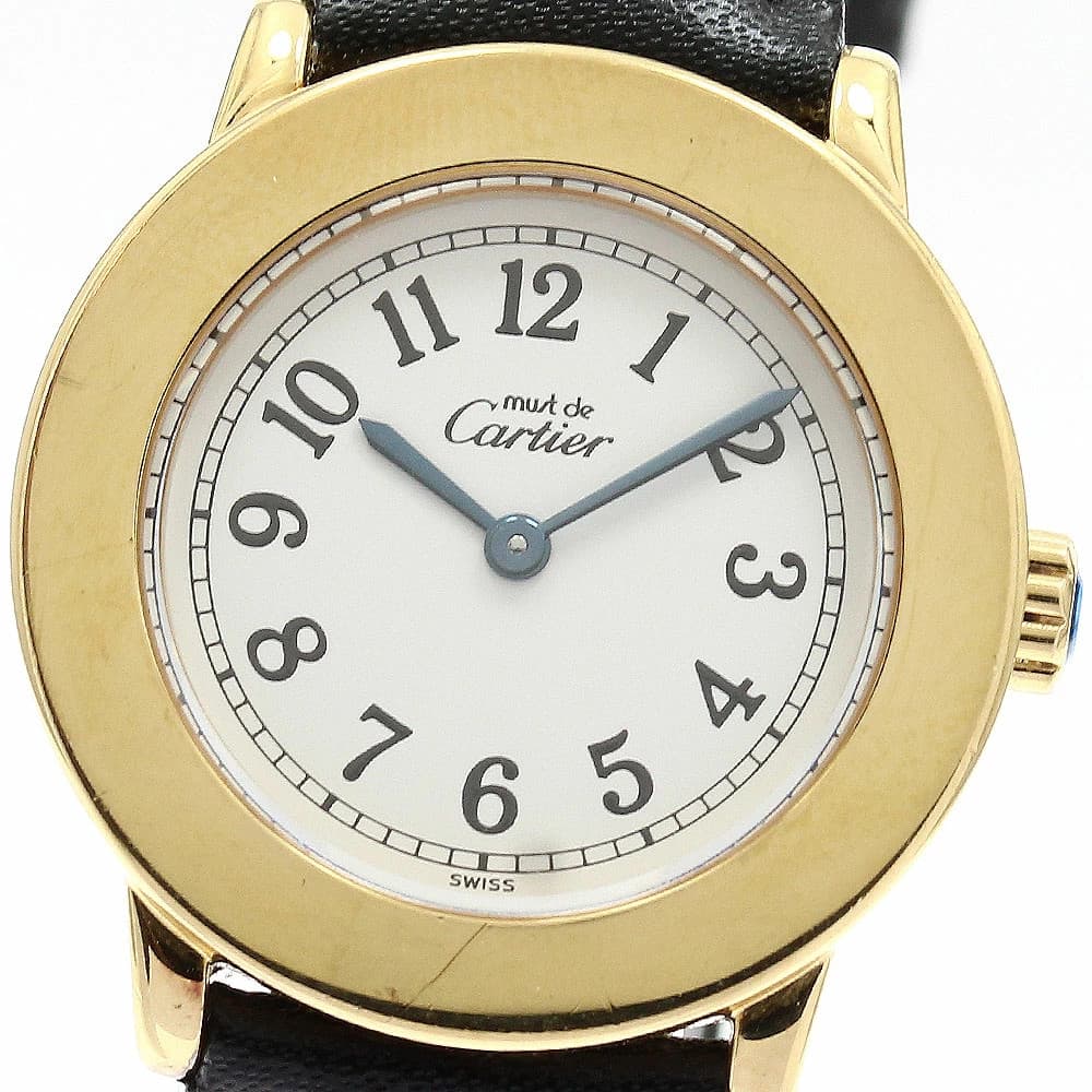 CARTIER W1008843 Mastronde Quartz Ladies _897438 Authentic From Japan