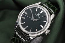Grand Seiko Elegance Collection 37.3mm Steel Manual Wind Green Dial SBGW285 Box