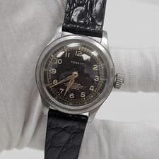 Vintage Rare Military Men's Regent Wrist Watch Mechanical 17J Swiss Stainless