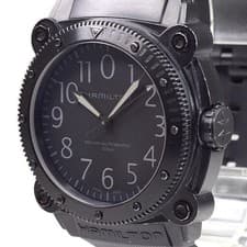 Hamilton Wristwatch Khaki Navy Below Zero H785850 100 ATM Round Analog AT Black