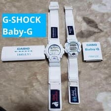 Casio G-Shock Baby-G Pair Watch White Bear & Penguin Rare Collectible Used From