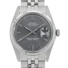 ROLEX Datejust 1601 gray Bar All Tritium 34 Number antique mens