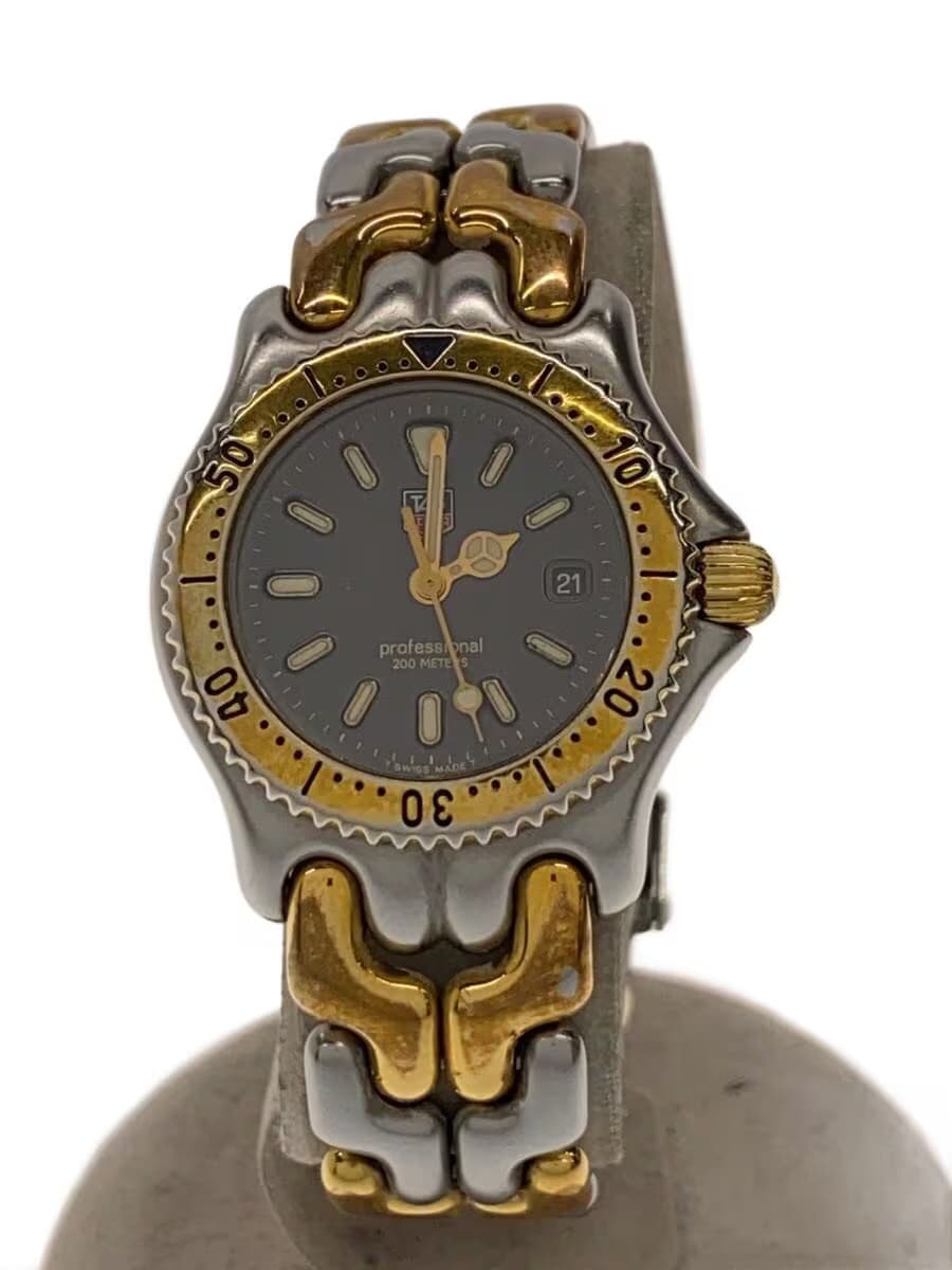 TAGHeuer Quartz Watch Analog Stainless GRY GLD S95.215