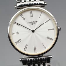 [Near Mint] Longines Grand Classic L4.709.4 Roman Textured Quartz Men's Watch