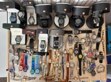 Mixed Lot of 60 Watches Croton, Polo,  Bulova, Disney Many Brands Untested