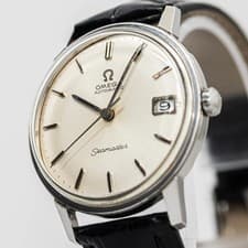 Vintage 1966 *NEAR MINT* OMEGA Seamaster Cal.562 Automatic Date Silver 34mm Mens