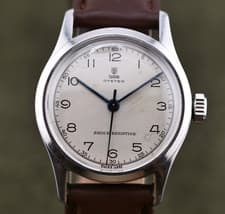 1950s Tudor Oyster Shock Resisting 4453 Manual Wind Steel Vintage Watch