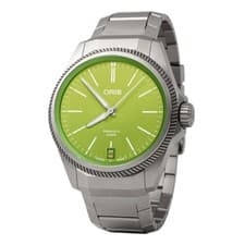 Oris Men's Propilot X Kermit Edition Titanium Watch 01 400 7778 7157-SET