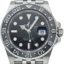 ROLEX GMT-Master II Watch Jubilee 126710GRNR Stainless Steel mensWatch black...