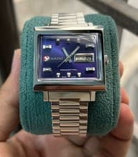 Vintage Rado Manhattan BLUE Dial Refurbished Swiss Auto ETA 2789