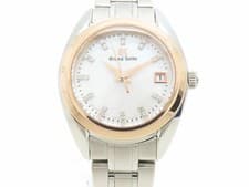 Grand Seiko STGF286 Quartz Ladies Watch 26mm SS Pink Gold White Dial Used