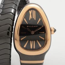 Bvlgari Serpenti Spiga SPC35BG CE×PG CE×PG QZ black dial