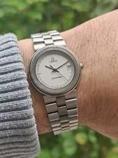 Omega Seamster Dynamic II White Dial Mens Quartz Watch - All Original