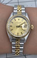 Rolex 6917 Date Champagne Dial Watch In Great Condition