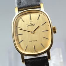 [Exc+5] Vintage 1975 OMEGA De Ville Cal.625 Hand Winding Gold 21mm Women's Watch