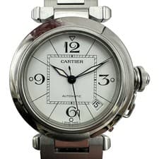 Cartier Pasha C W31074M7 White Stainless Steel Automatic Watch