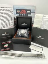 Tag Heuer Carrera Chronograph Watch Ref.CV2014.FT6014 Black Dial Full Set Comple