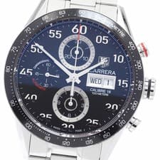 Defective TAG HEUER CV2A10 Carrera Tachymeter Chronograph Day Date Automatic Men