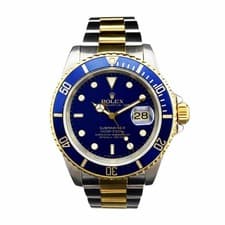 ROLEX SUBMARINER DATE 40MM 16613 BLUESY 18K YELLOW GOLD STAINLESS STEEL - 1991