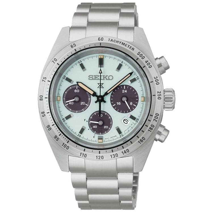 Seiko Prospex Speedtimer 39mm Green Dial Stainless Steel Watch SSC965