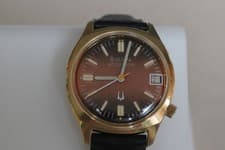 1976 Bulova Accutron Cal 218 Tuning Fork Watch – Serviced, Sunburst Fumé Dial
