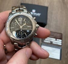 TAG Heuer Link Chronograph Black Men's Watch - CT1111-0 papers 2003 Jason Bourne