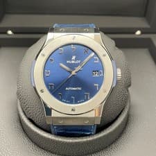 Hublot Classic Fusion Blue Alef-Bet Hebrew Israel Letter 511.NX.7170.LR.LEC17