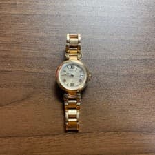 Citizen XC Eco-Drive Radio Wave Watch Gold SS Used From Japan