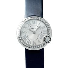 CARTIER Santos Galbe LM Antique W4BL0003 Silver Ladies Watches quartz Used Ginzo