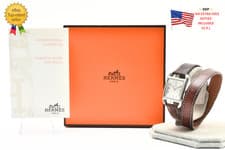 ▶️ [ Exc+5 w/Box ] HERMES Cape Cod CC1.210 White Women's Quartz Watch 23mm JAPAN