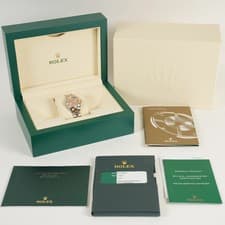 Rolex Datejust 18k Rose Gold/Steel Pink Dial Ladies 26mm w/ Box/Papers