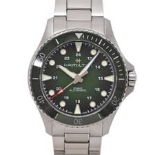 Hamilton Khaki Navy Scuba Auto H82525160 SS Green Working