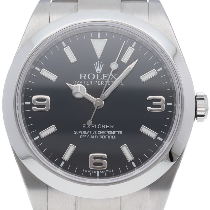 ROLEX Explorer 1 Watch (Early Model) 214270 (Runtime) Stainless Steel mensWa...
