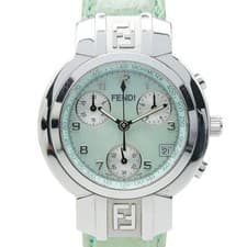 FENDI Horology Chronograph Watches 4500L Quartz green Shell dial Women 【Us...