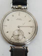 Rare Big Swiss ANTIQUE Mens Marriage Luxury Wristwatch DOXA WORKING GOOD