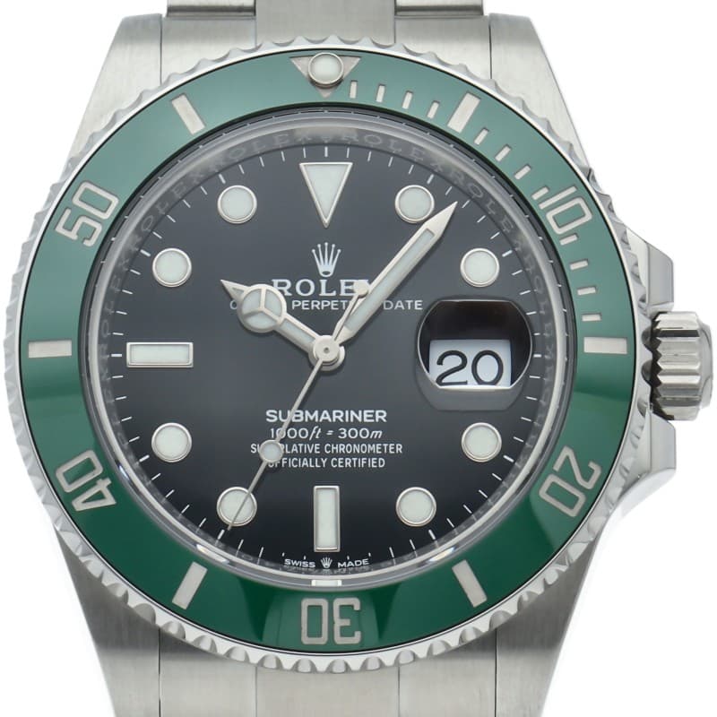 ROLEX Submariner Date Watch Green 126610LV Stainless Steel mensWatch black USED