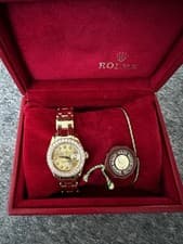 Rolex Oyster Perpetual Datejust Gold Diamond Bezel Diamond Markers Bracelet