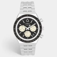 Timex Q Timex TW2V42600 Black Dial Stainless Steel Mens Wristwatch 40 mm