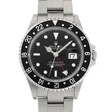 ROLEX GMT-MasterII 16710 black WATCH 725388