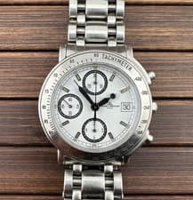 Baume Mercier Geneve MV04F023/T Chronograph 7750 Panda Steel 39mm Men's Watches