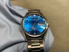SEIKO LM Special 5216-7000 Vintage Automatic Watch Blue Dial 25 Jewels