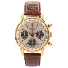 Vintage 38mm 1973 Breitling 815 Top Time "Long Playing" Valjoux 7736 Gold Plated