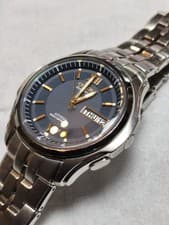 Citizen Attesa Radio Solar Titanium Watch Navy Dial Gold Hands wrist 19cm