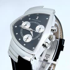 Hamilton 6345 Ventura Chronograph Watch Mens Unused Battery Ready to Use