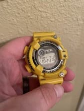 Casio G-SHOCK FROGMAN Yellow Tough Solar Digital Diver Watch 200m Tide Graph