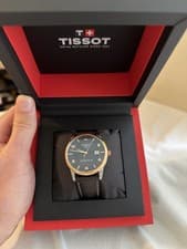Tissot Luxury Powermatic 80 Automatic Rose Gold Stainless Steel Case Choc. Dial